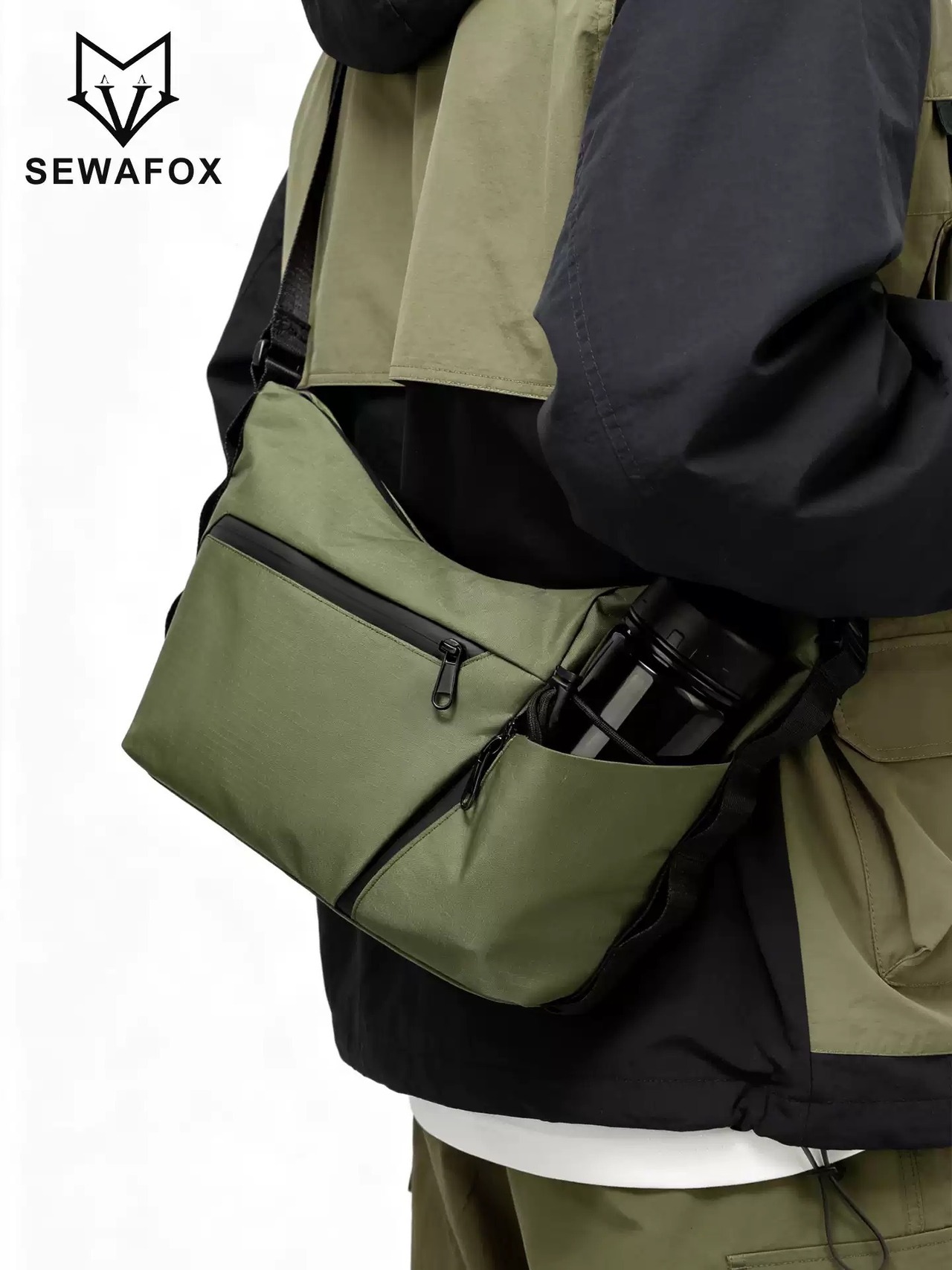 SEWAFOX タクティカルクロスボディスリングバッグ