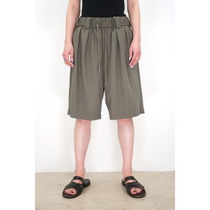 [Blanc YM] (ブランワイエム) BL-23S-WEHT Wide Easy Half Trousers (gray)