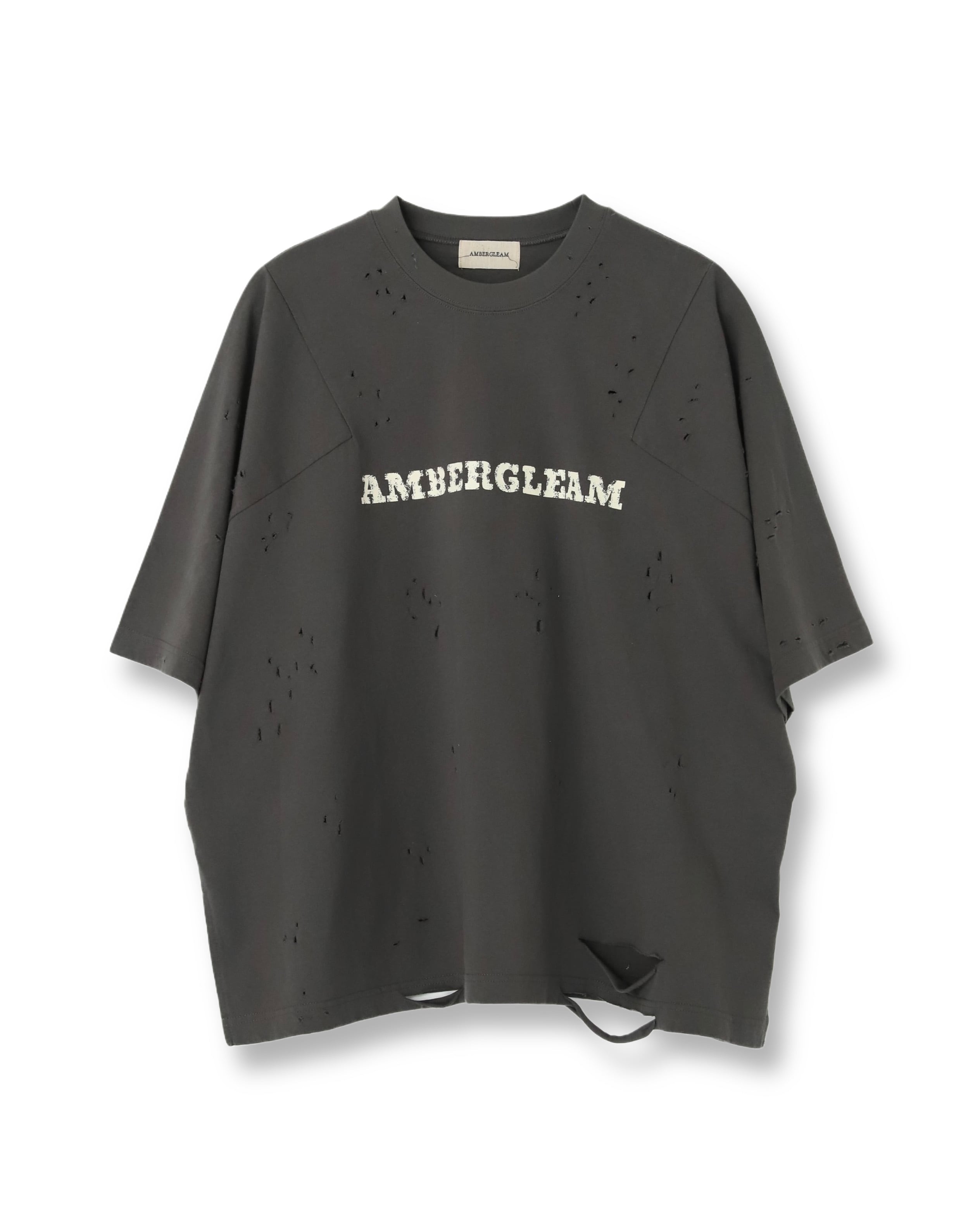 Damage LOGO T-Shirts|Charcoal | AMBERGLEAM