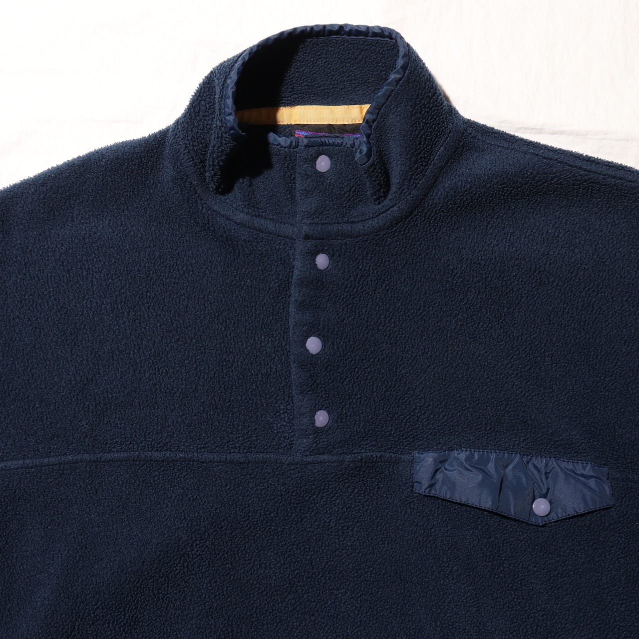 美品 M ロゴ無し珍品 ポルトガル製 ネイビー Snap-T Patagonia パタゴニア シンチラ Synchilla スナップT