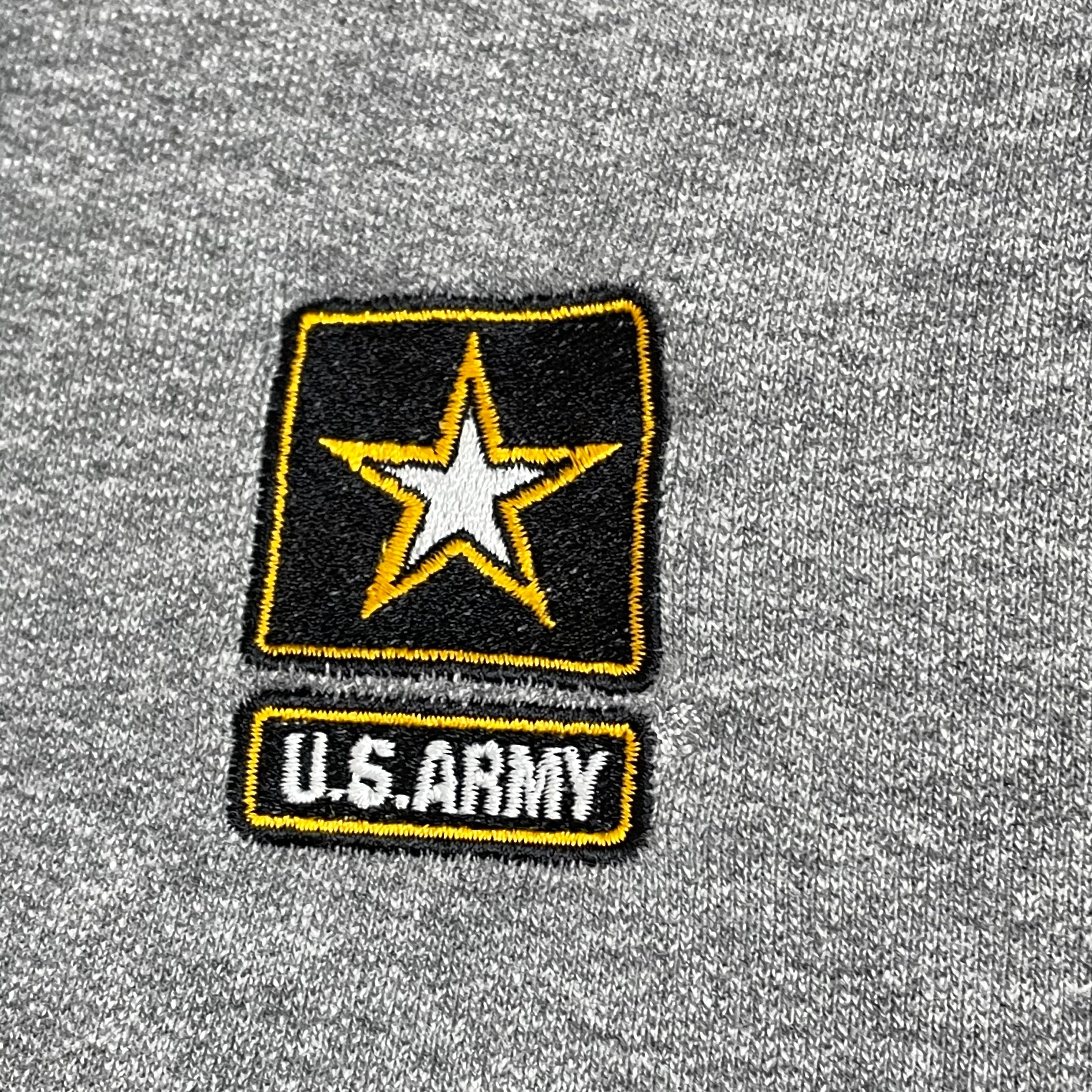 JERZEES】US ARMY 米軍 アメリカ軍 刺繍ロゴ ワンポイント ジップ