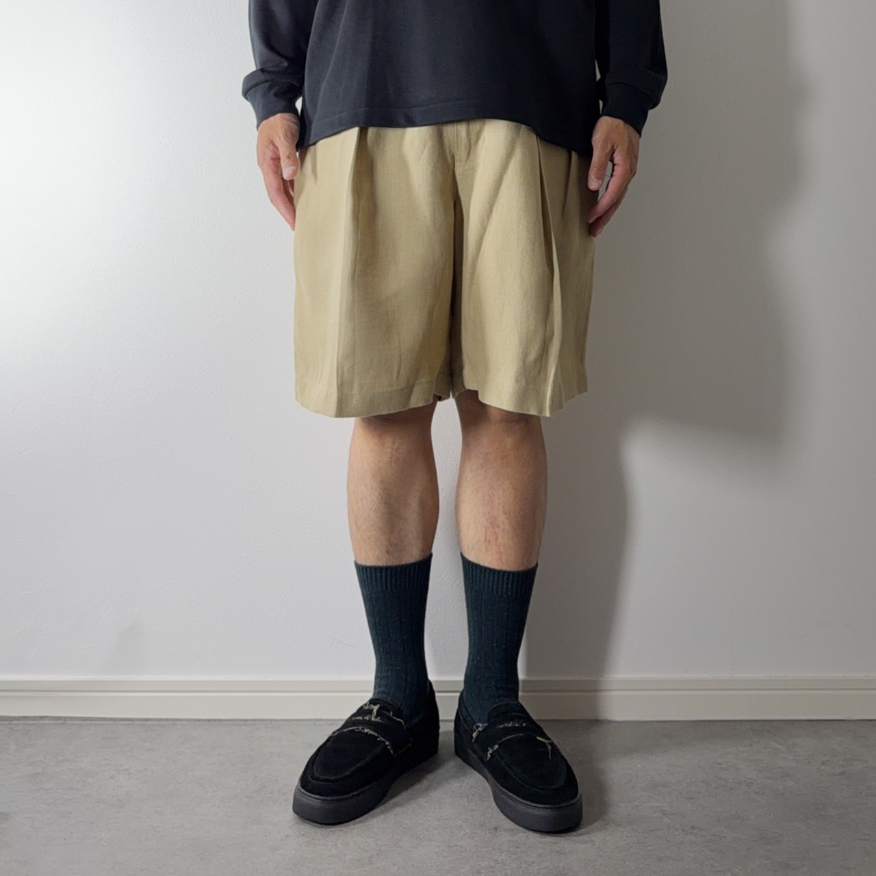 Polo by Ralph Lauren Linen TYLER SHORTS sand beige [W38] 古着 - 16
