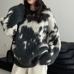 relaxed pullover knit　J00322