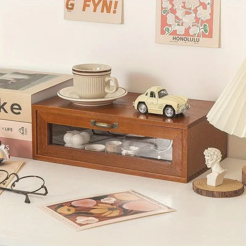 ミニチェスト 卓上 収納ボックス 引き出し 収納 ミニ 食器棚 扉付き