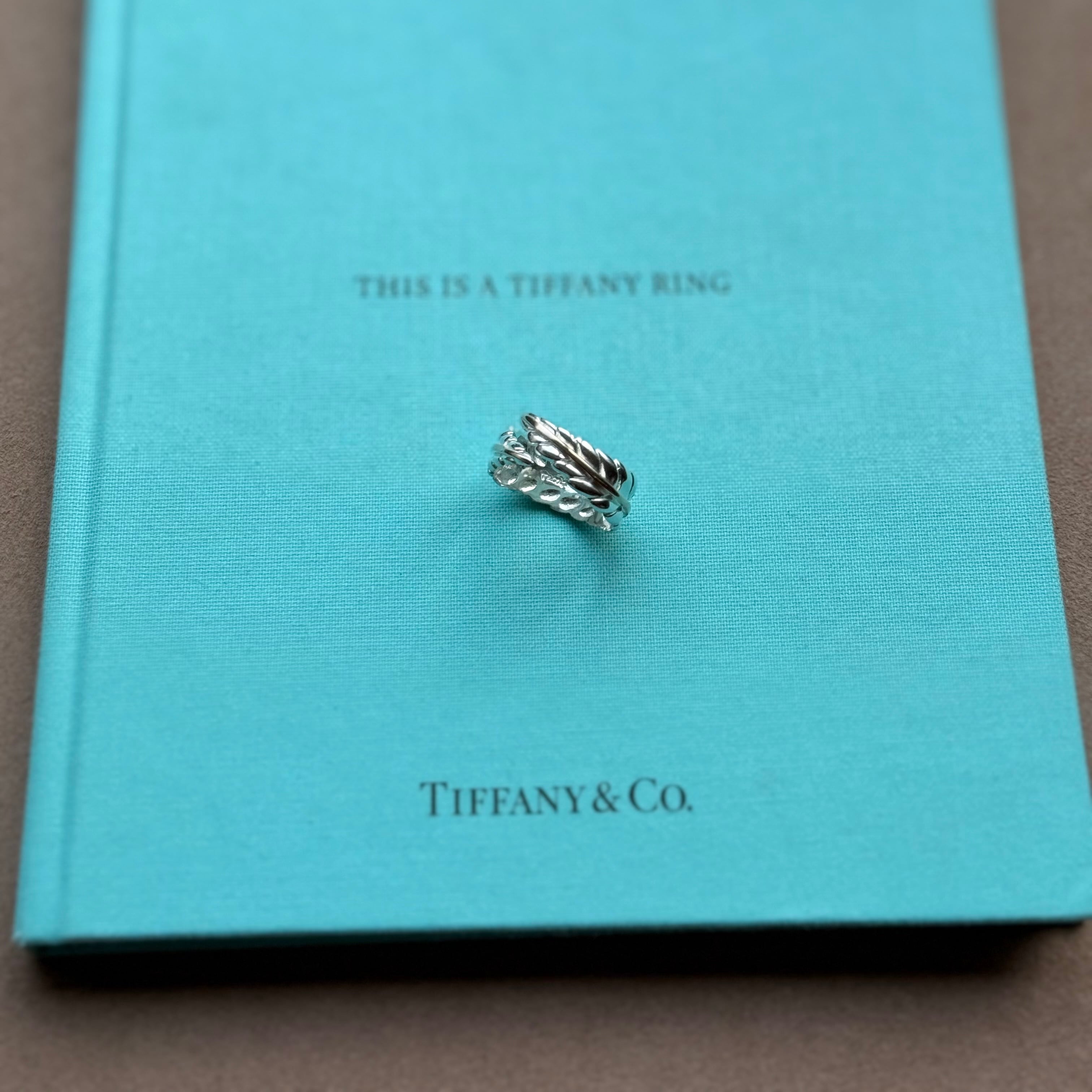 vintage tiffany ヴィンテージティファニー two leaves ring silver925