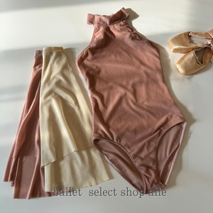 ベルベットホルターネックレオタード3色展開 A0231