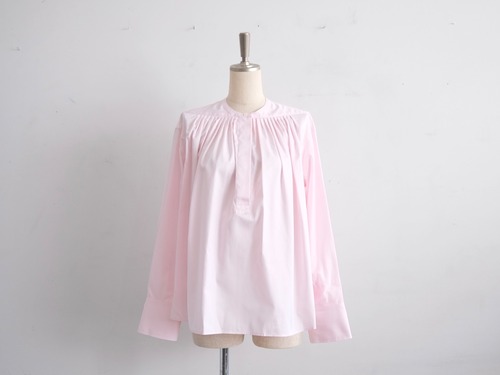 TENNE HANDCRAFTED MODERN “ new many tuck shirts Thomas mason cotton “ pink