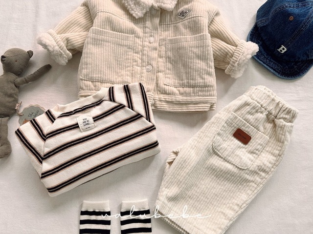 【予約】Multi Stripe Fleece Sweatshirt (Bebe, Kids)