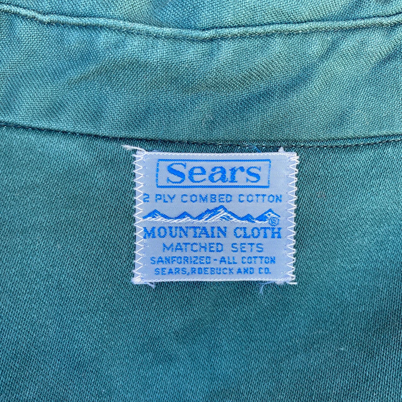 60年代 Sears MOUNTAIN CLOTH コットン ワークシャツ メンズL相当 古着