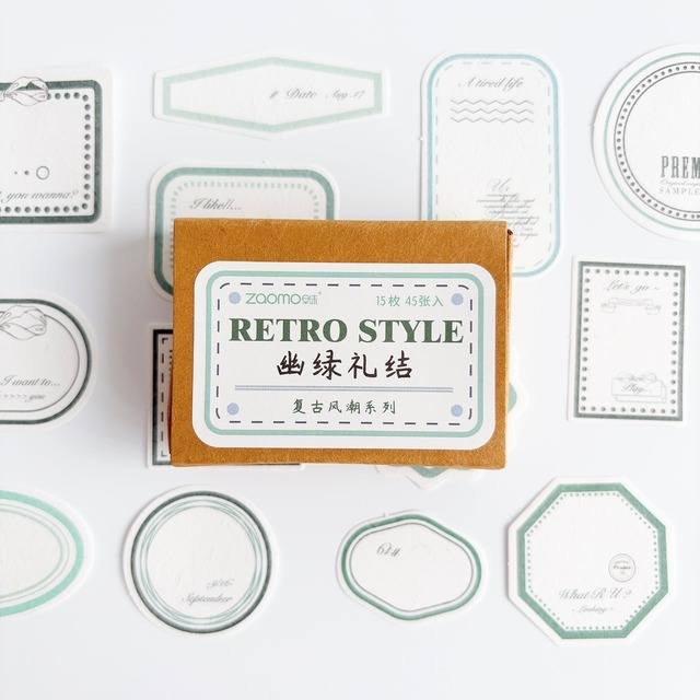 レトロカラーBOX　【green】