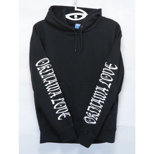 OKINAWA LOVE LOGO SLEEVS PRINT HOODIE