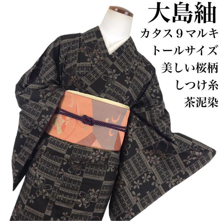 オータムセール セール中！表示価格より10%OFF【大島紬】着物 純泥染