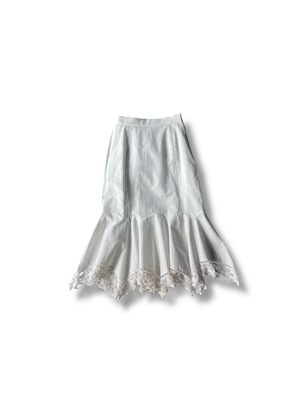 MARILYN MOON Code lace handkerchief hem skirt