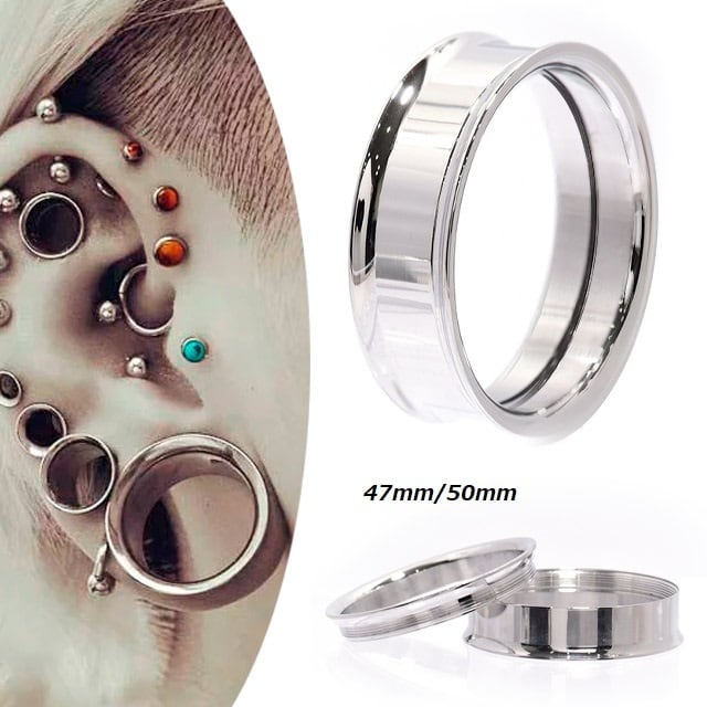 拡張ピアス ボディピアス 50mm スタンダード インターナル ダブル