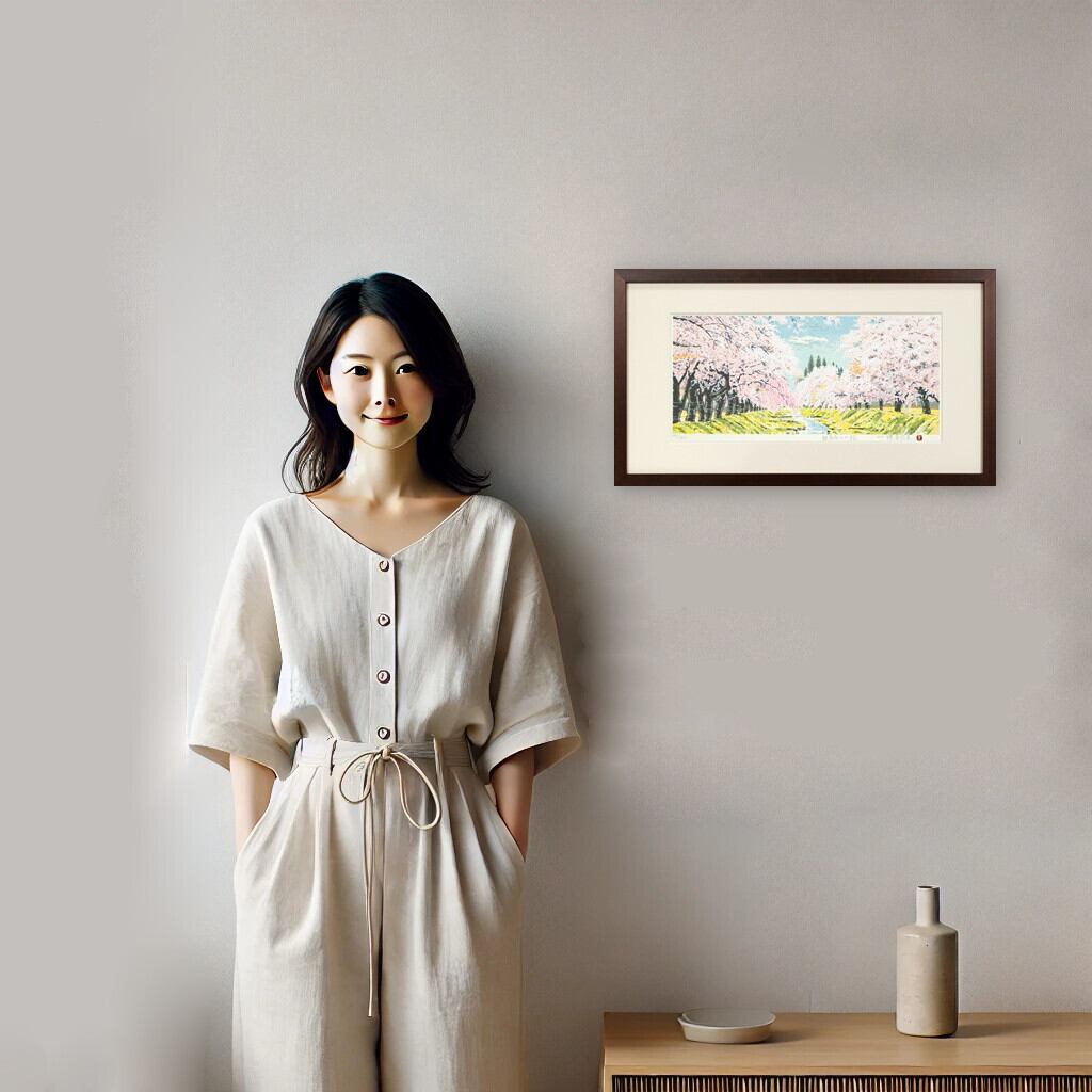観音寺川の桜」 | e-Gallery 版画 shop