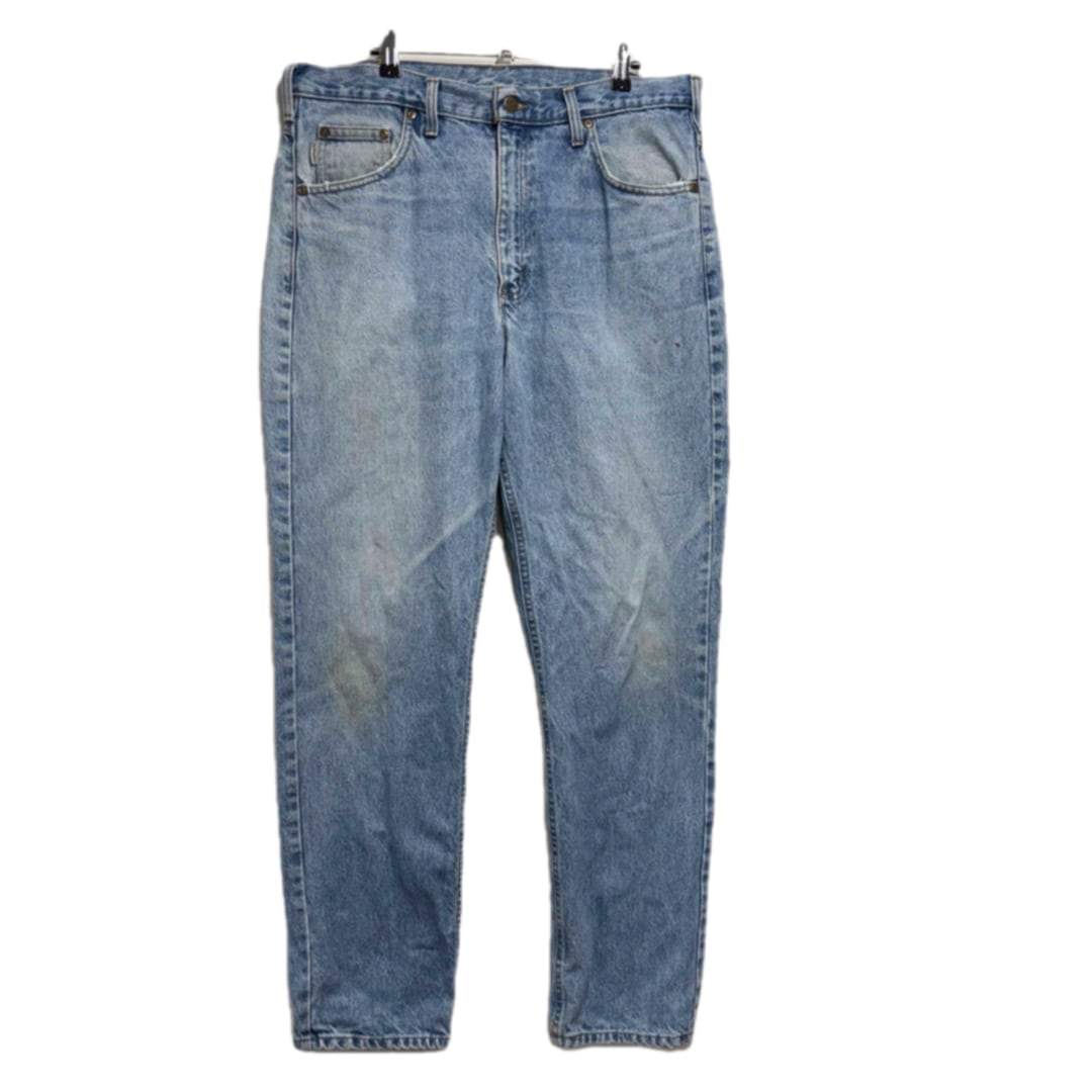 MH048 Damaged Work Pants / BLUE Denim | PAY ID