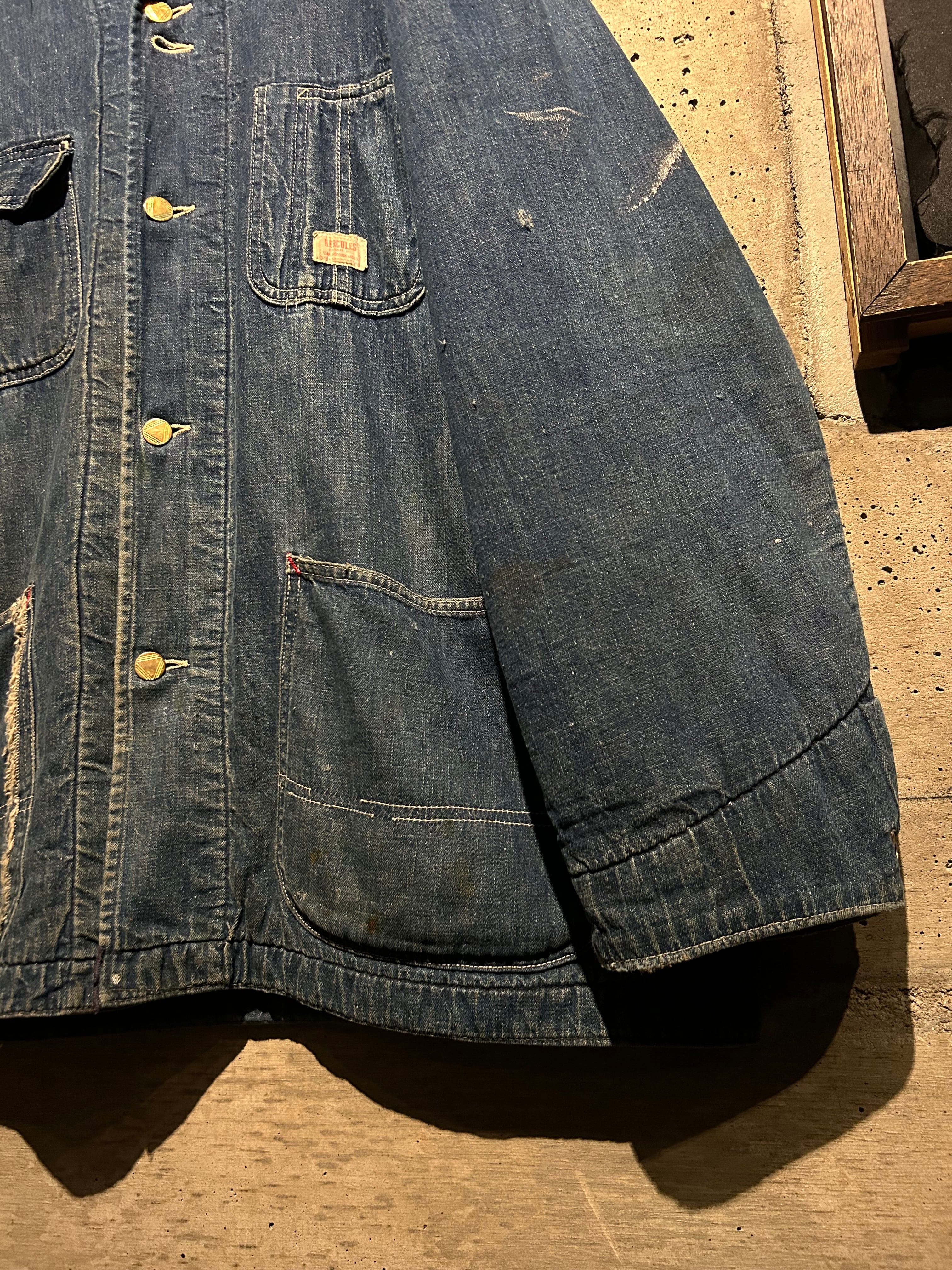 Caka】50's ~ 60's“HERCULES” Vintage Denim Coverall Jacket | Caka