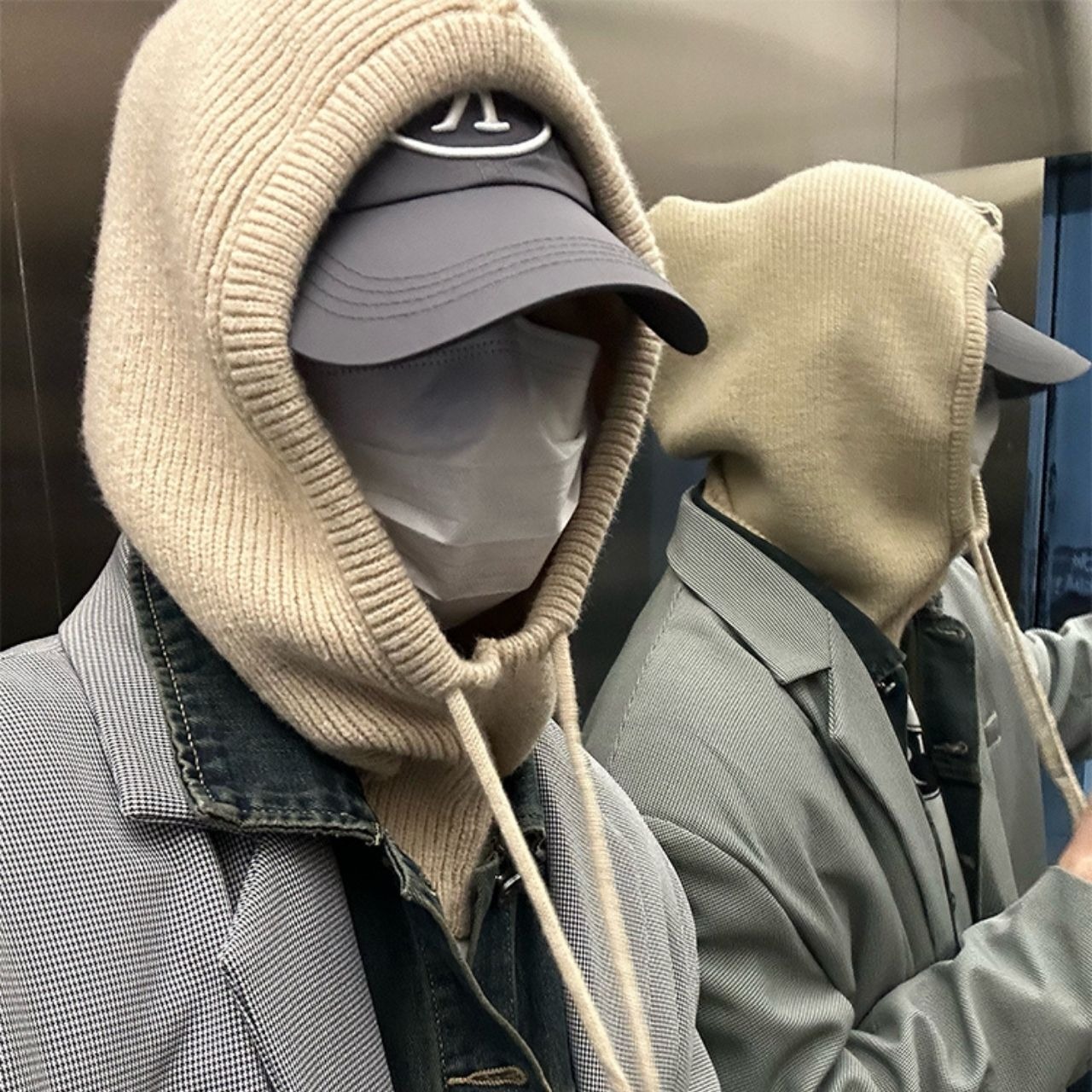 フードネックニットウォーマー　1068