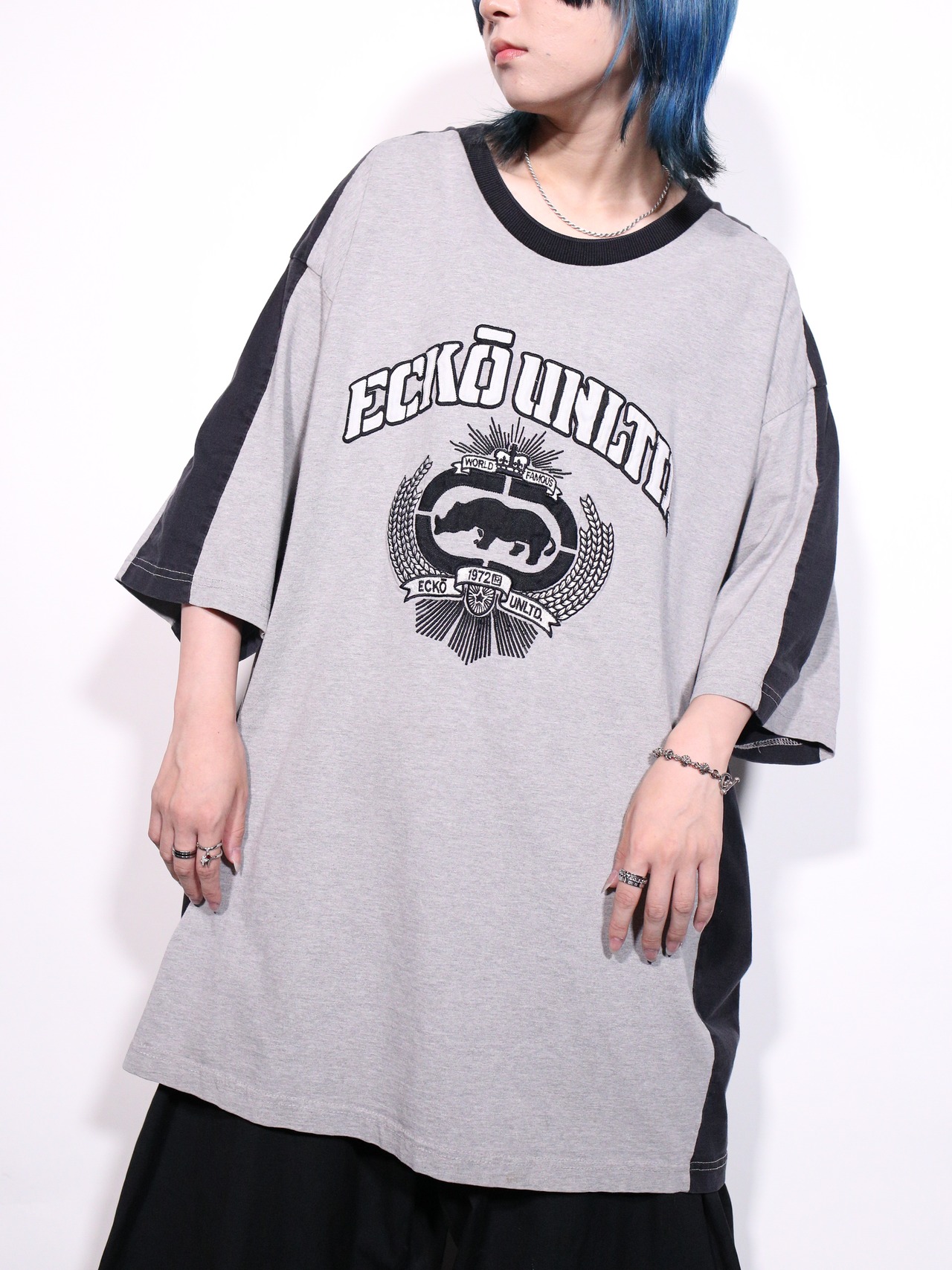 “ECKŌ UNLTD.” XXXL oversized raglan T-shirt - 3