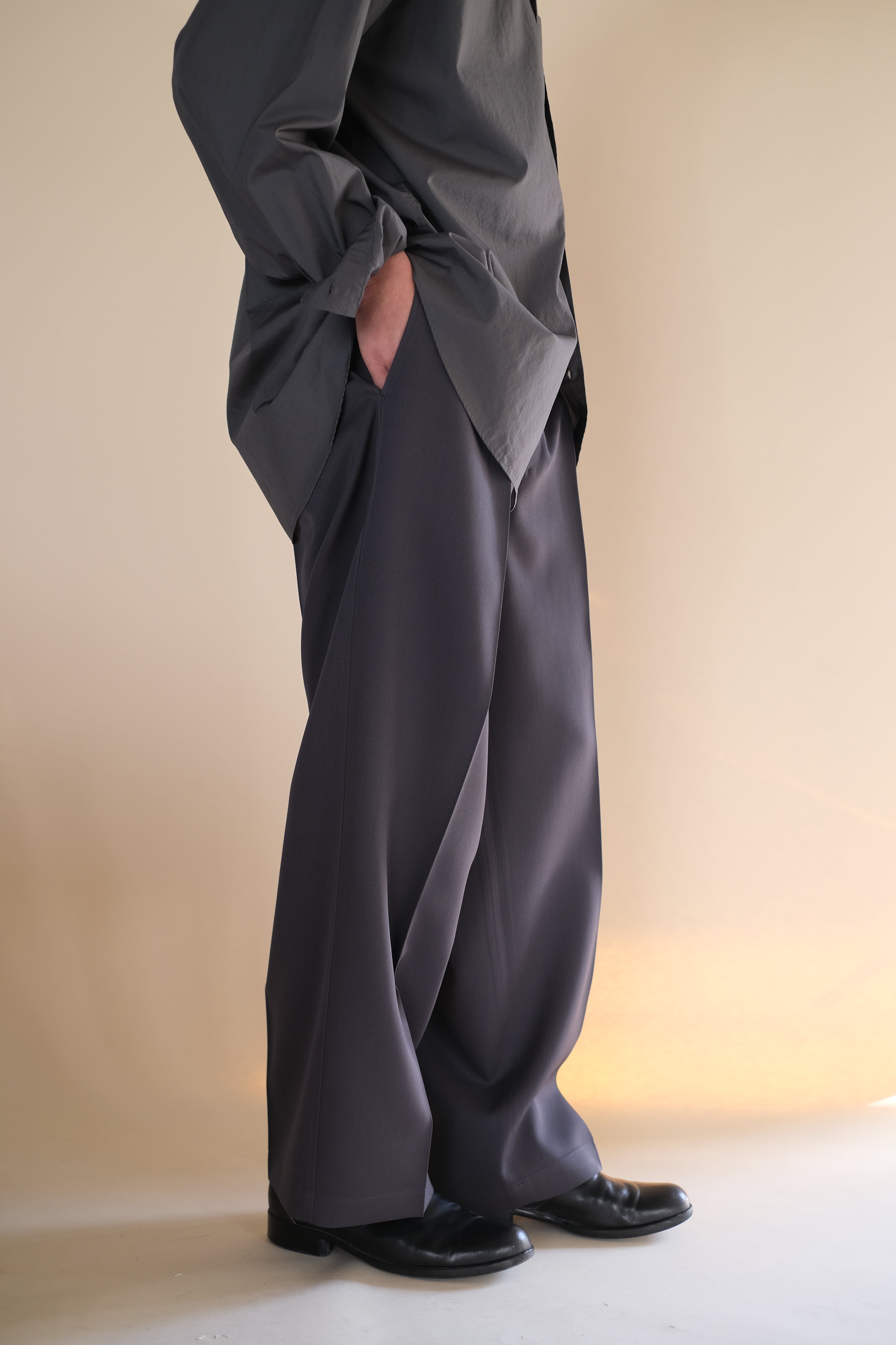 スーツ Graphpaper Scale Off Wool Wide Slacks Graphpaper / Scale Off Wool Wide Slacks | LIVING