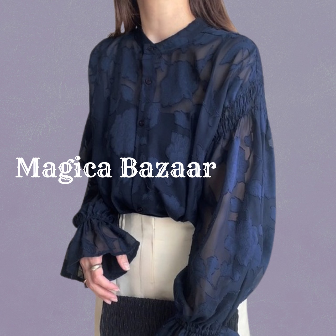 シャドウローズ　シースルーブラウス　M24378