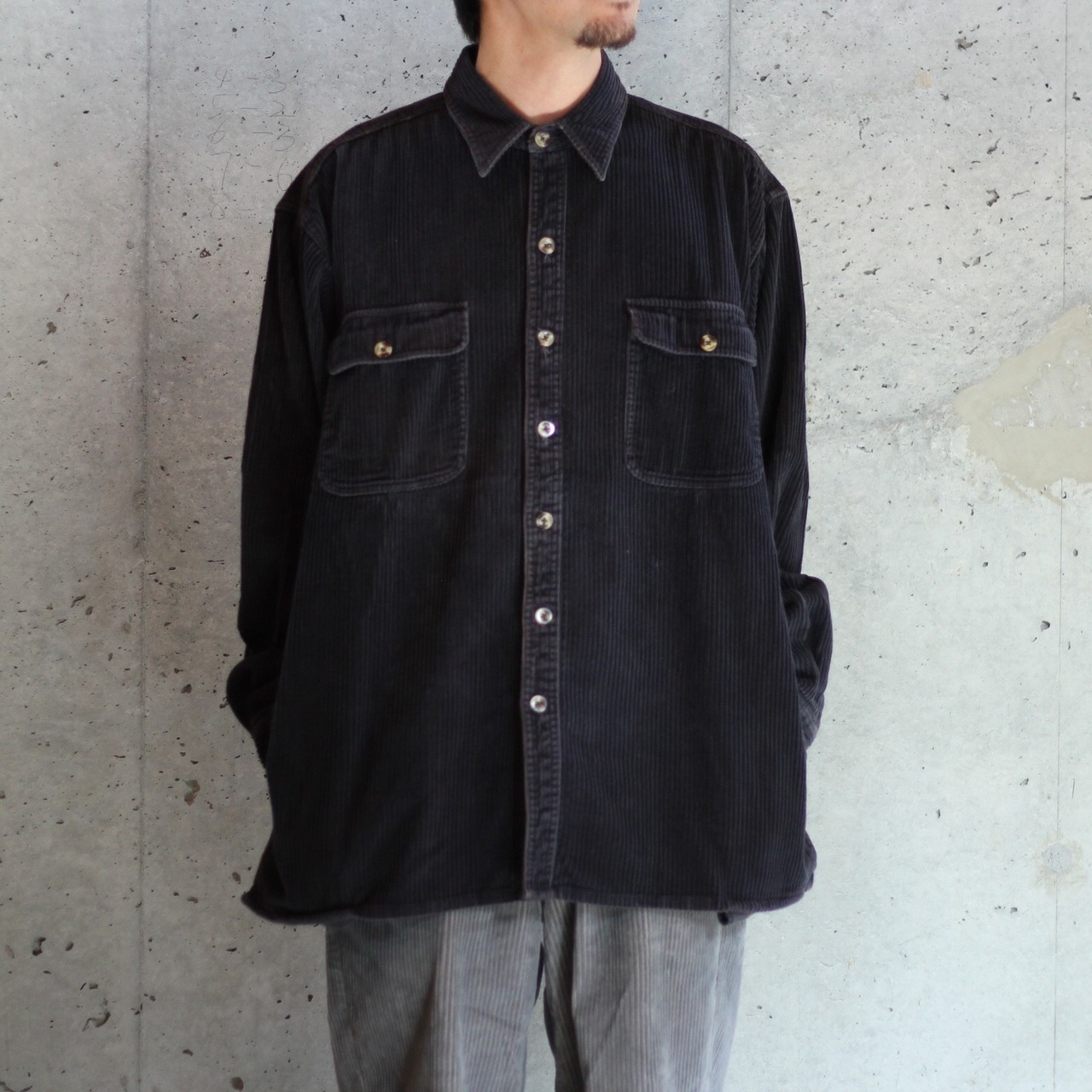 ボックスシルエット太畝コーデュロイシャツ 【FF-0750】 | cv