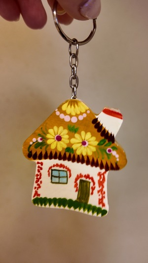 ペトリキフカの家　キーホルダー（Khomenko）