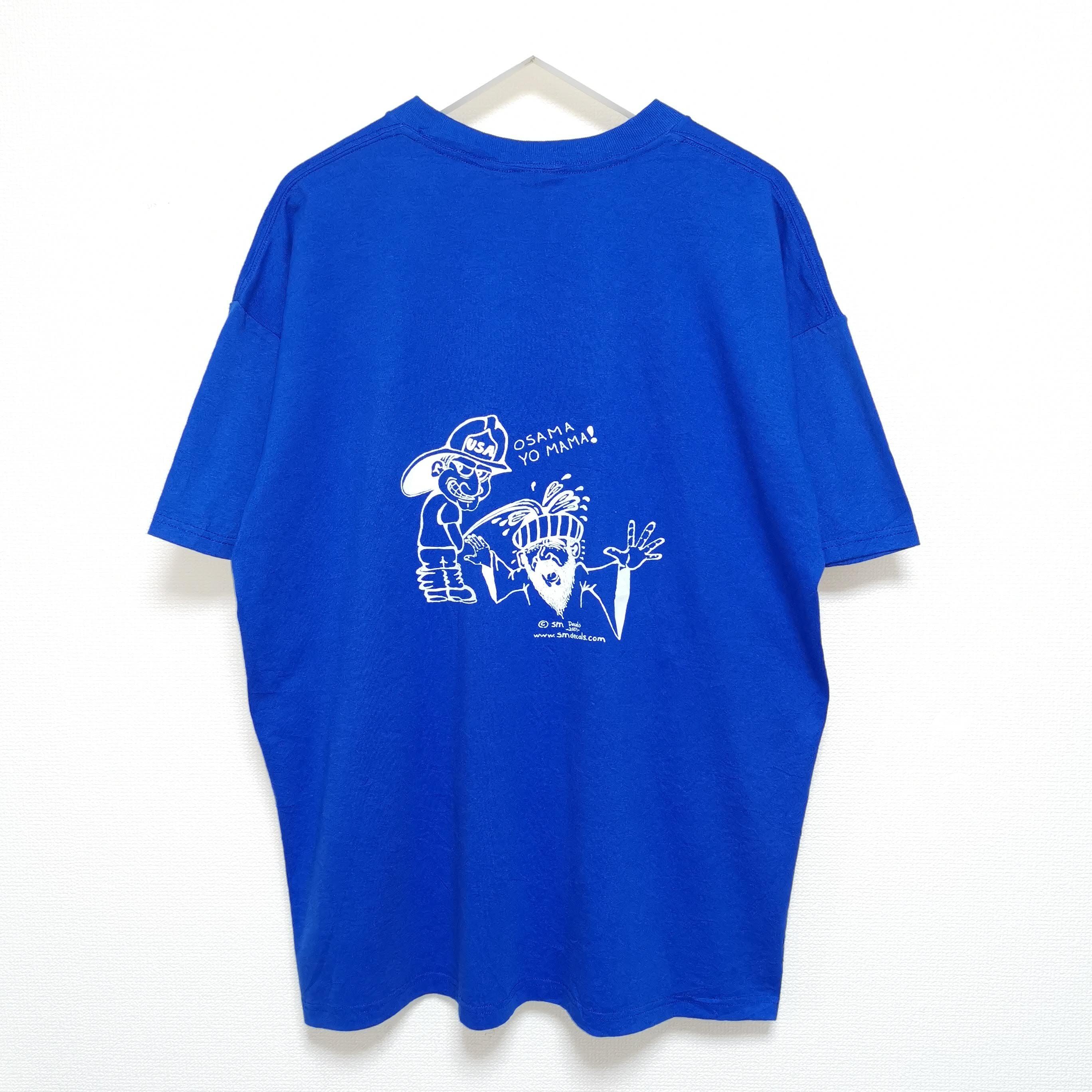 送料無料 XXL 00s 小便小僧 フルーツオブザルーム Tシャツ 星条旗 USA 