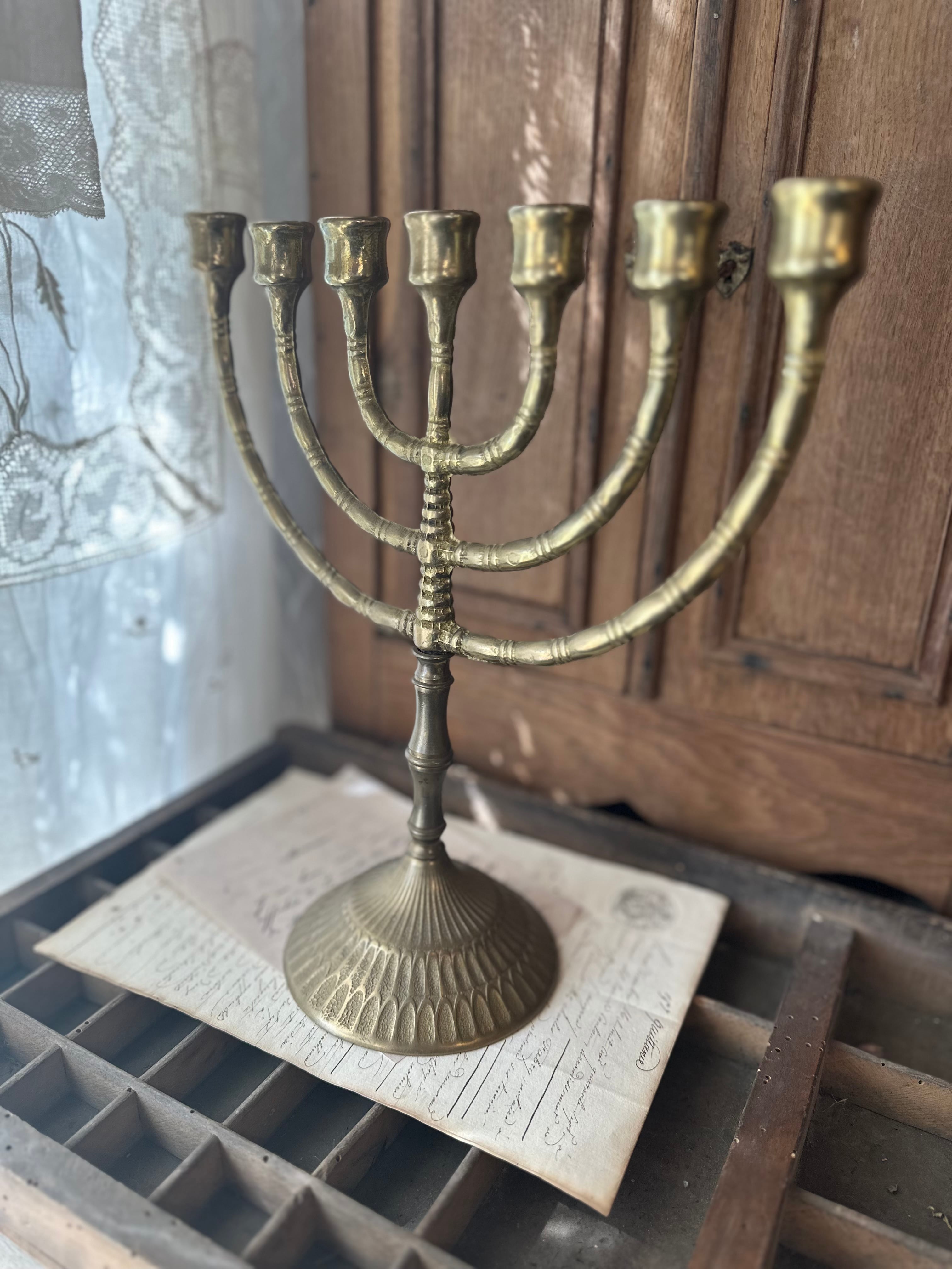 7灯メノーラーキャンドルホルダー 燭台 | Brocante de La Cocotte