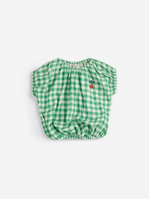 送料無料 BOBO CHOSES/Pixel Sugar Beet vichy woven blouse