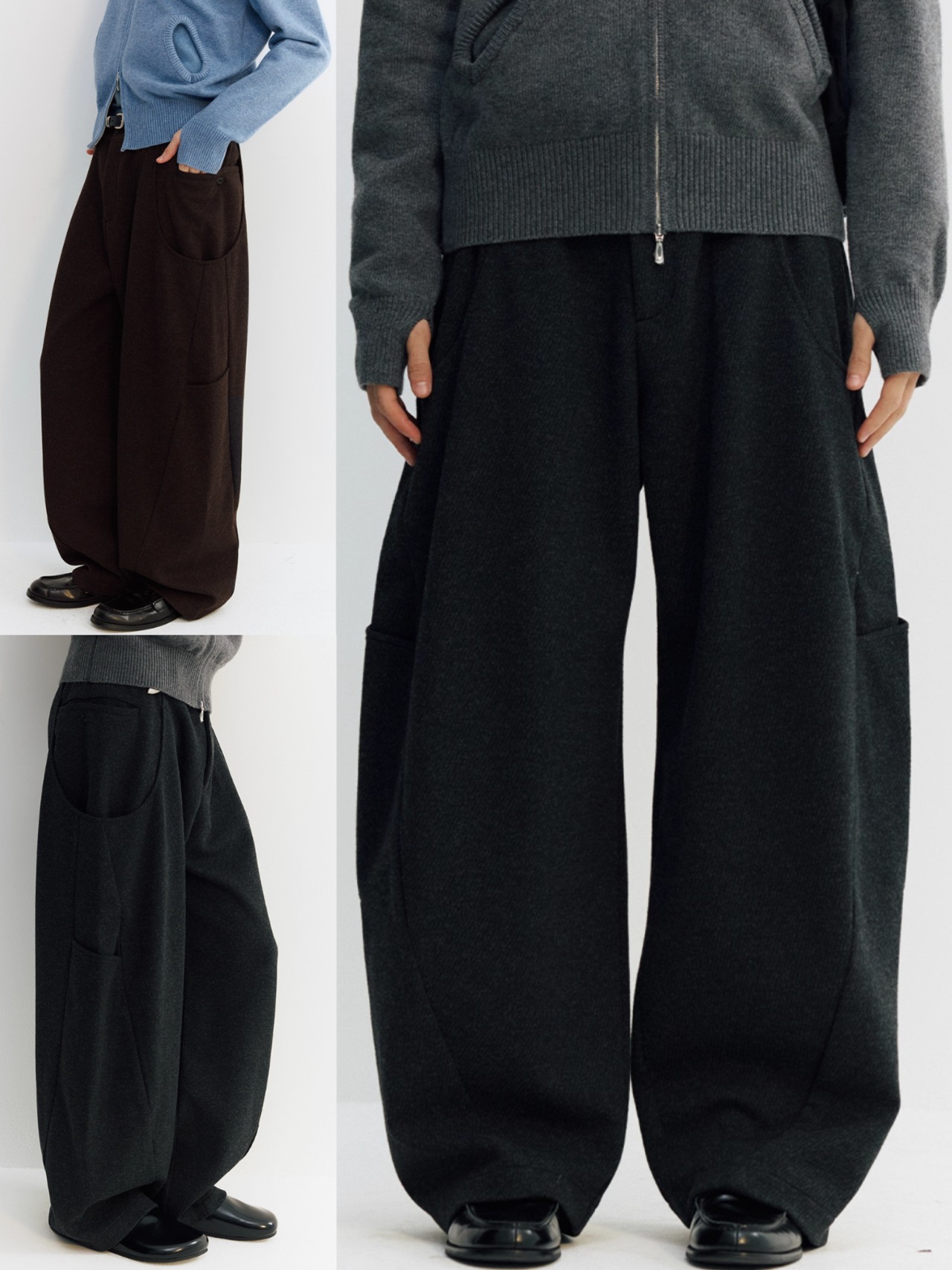 NORYBRAND Wool Blend Soft Trousers