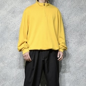 custom draw cord half zip long sleeve tee