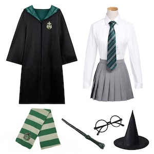 ハリーポッター Harry Potter 風 ホグワーツ魔法魔術学校 スリザリン 制服セット ★受注品★