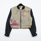 【BJK-L004】再構築リバーシブル着物ボンバー KIMONO REVERSIBLE BOMBER JACKET