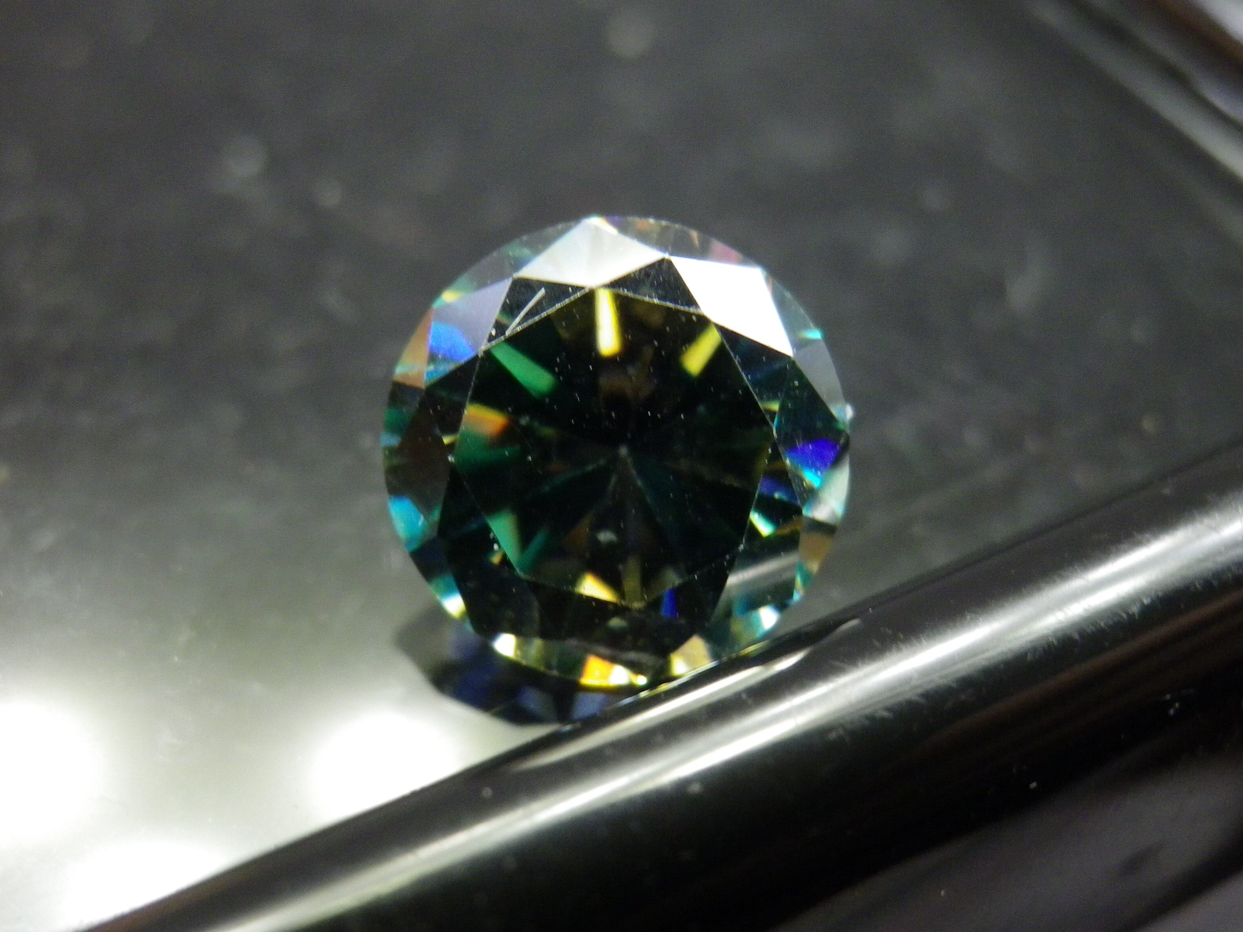 モアッサナイト ダイヤモンド BLUE 1.36 ct #02000VR インド産 ...