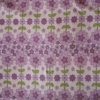 [B127]ドイツ ヴィンテージファブリック 64×50cm 紫/パープルの花柄