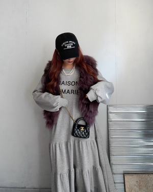 Rabbit lagoonrammix fake fur VT/purplemix