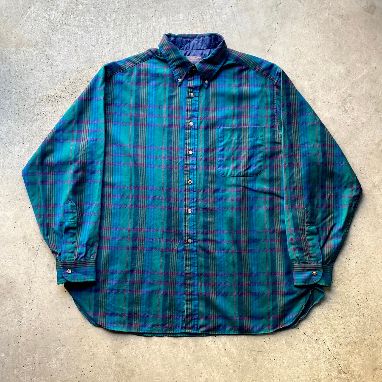 ビッグサイズ 70年代 USA製 PENDLETON ペンドルトン チェック柄 長袖