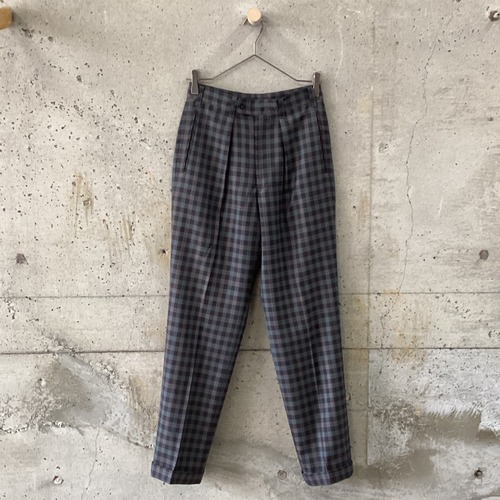 wool check pants