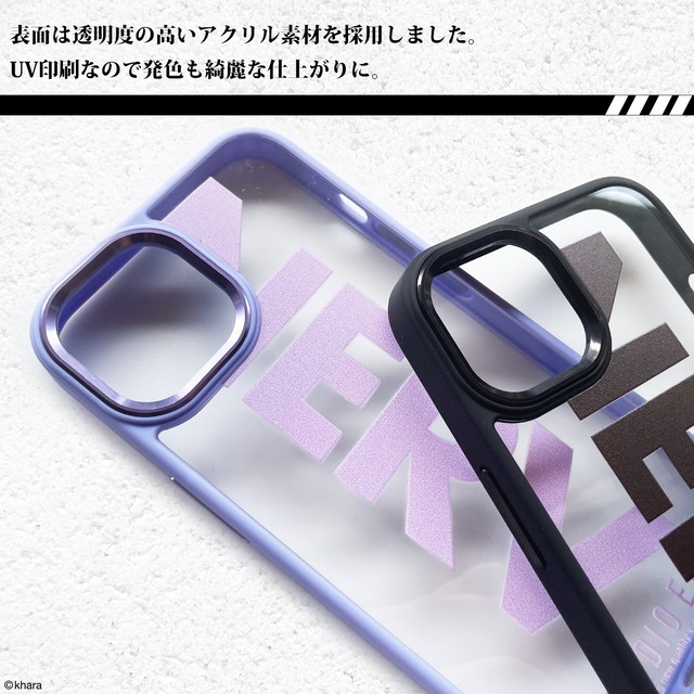 RADIO EVA ACRYLIC MOBILE CASE＜NERV(BLACK)＞