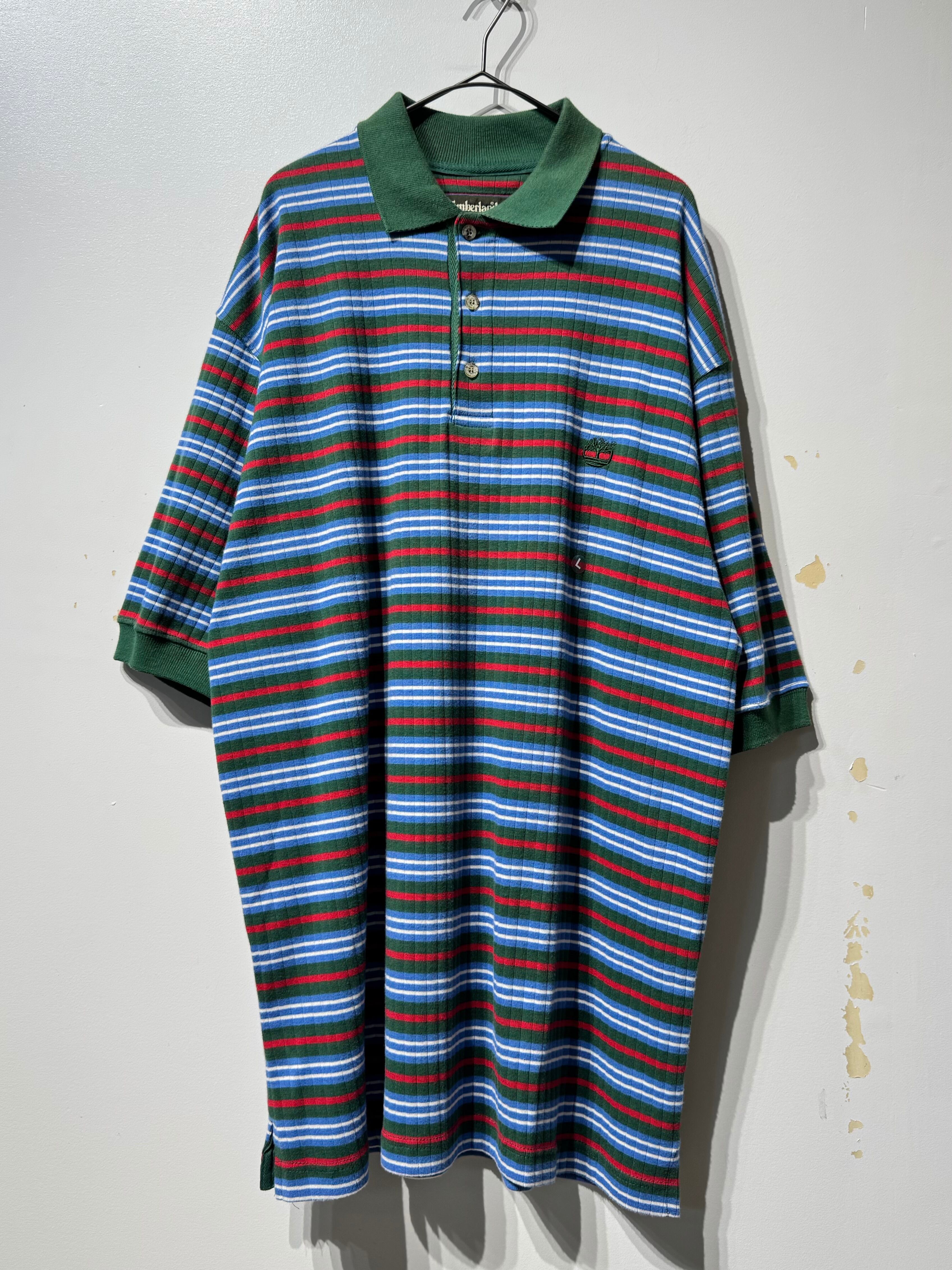 (SH1460)00's Timberland multi border polo shirt