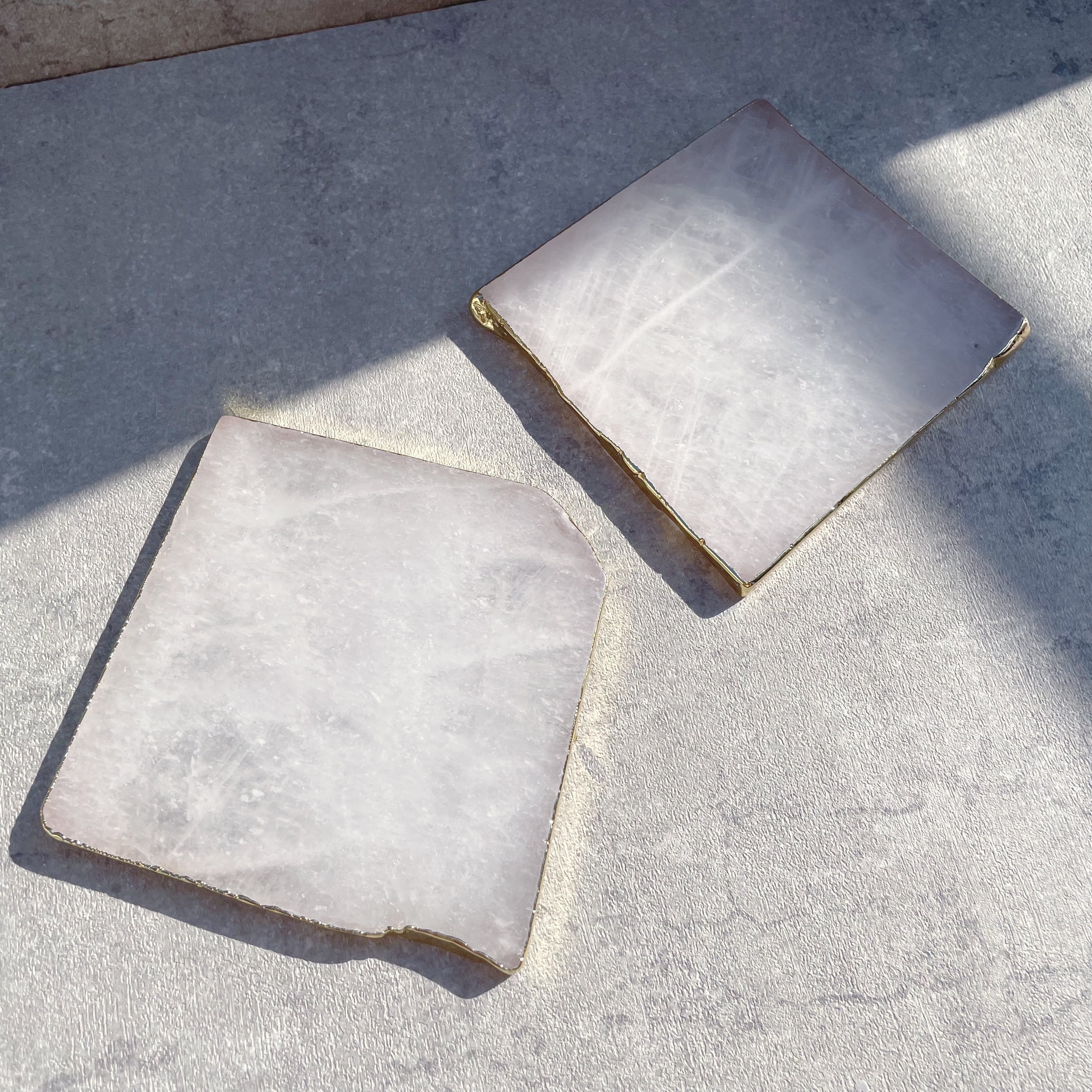 ミルキークォーツコースター◇Milky Quartz Coaster◇天然石・鉱物