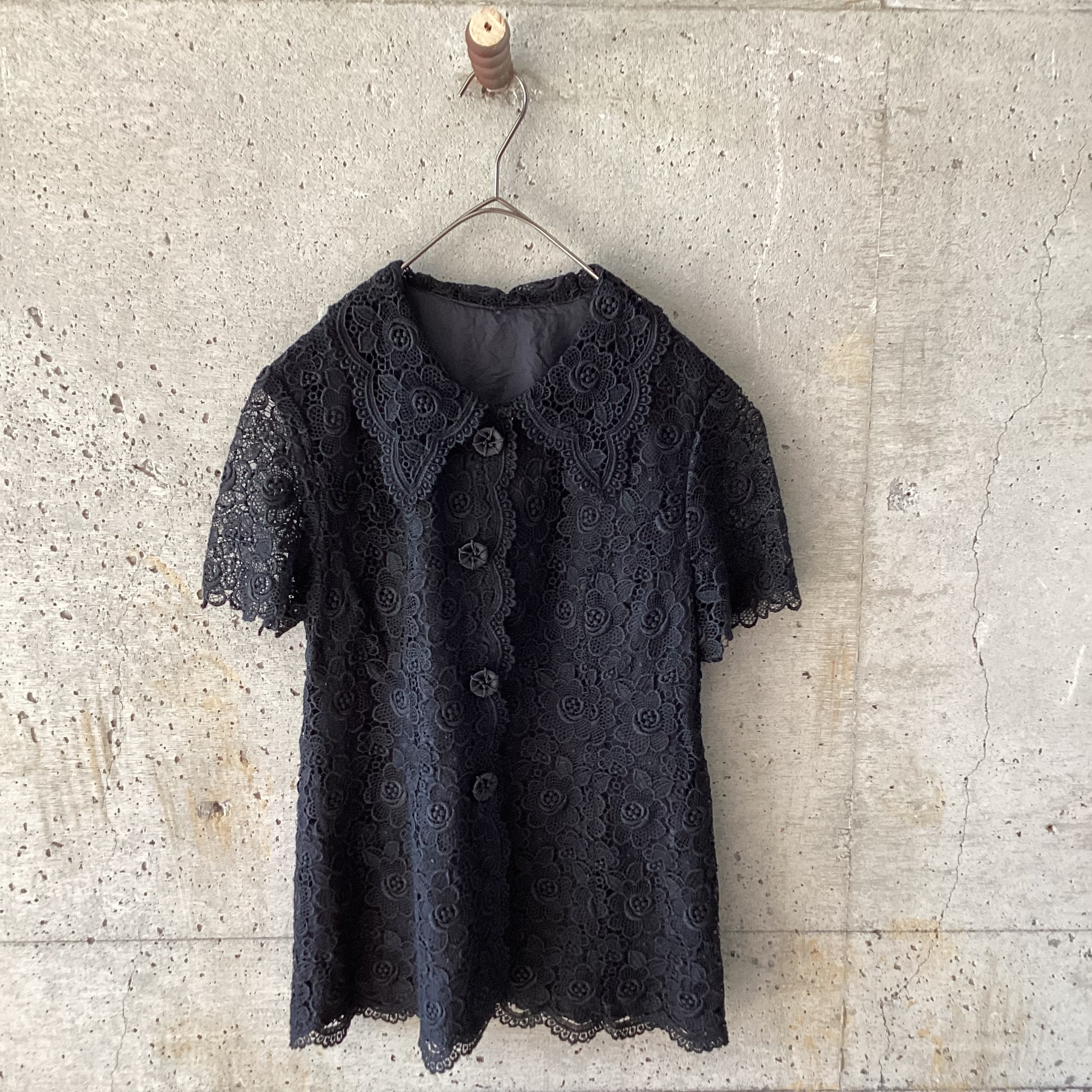 black all lace shirt