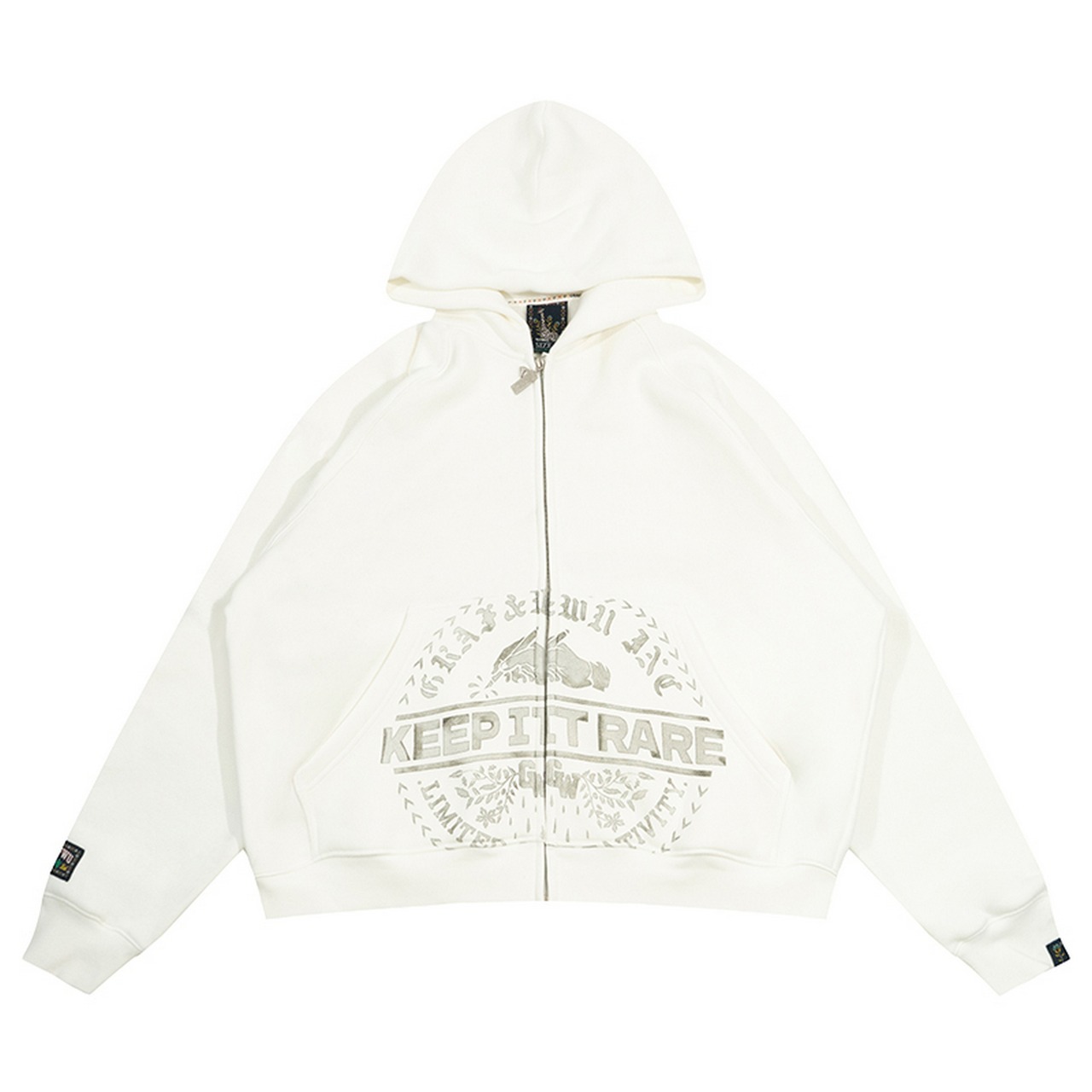 ストリート 裏起毛 GRAF&WU AK47天使 ジップパーカー T1176