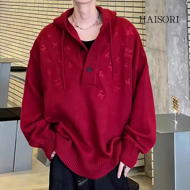 バルーンドッグ・総柄カジュアルフーディー