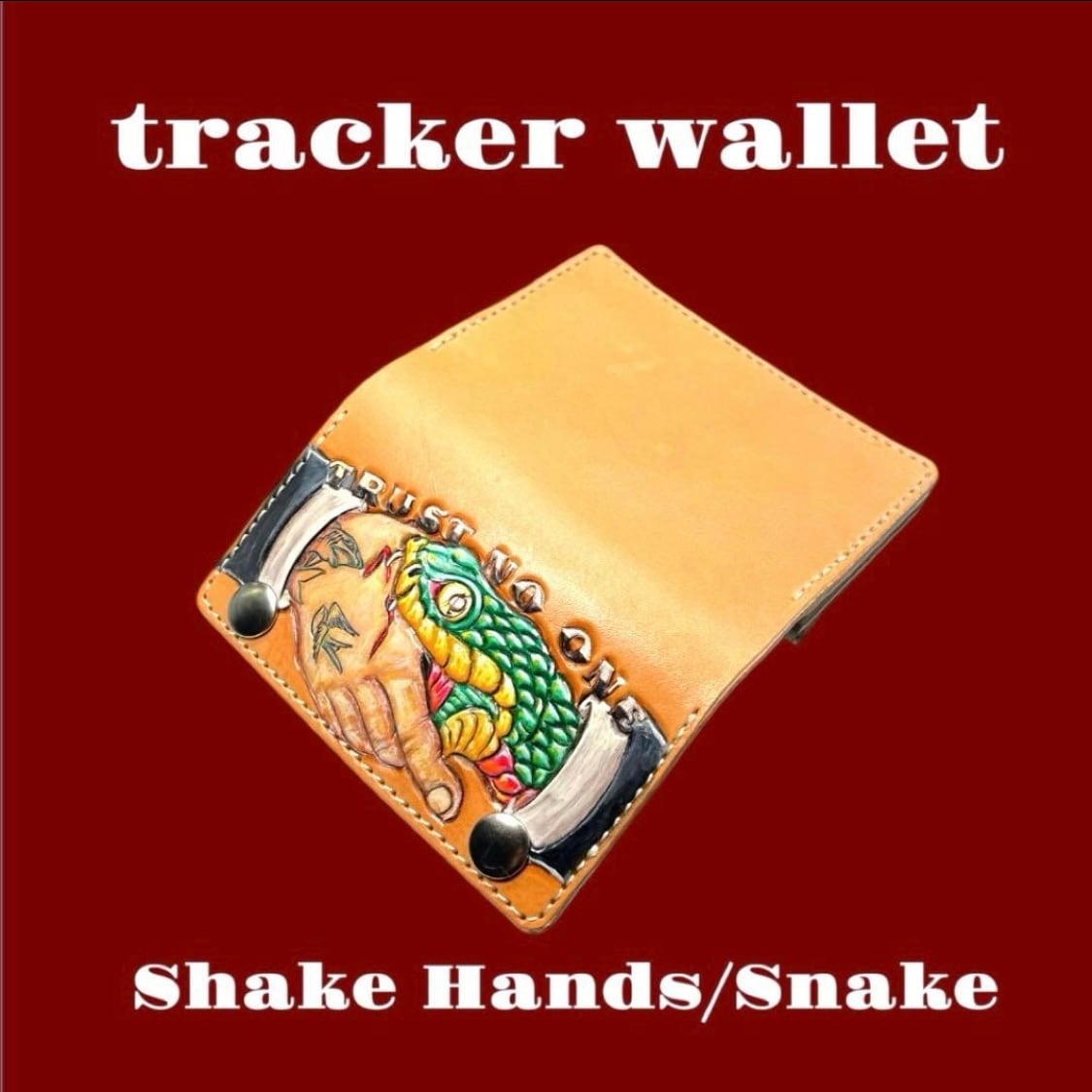 カービング トラッカーウォレット アメトラ Shake Hands ナチュラル