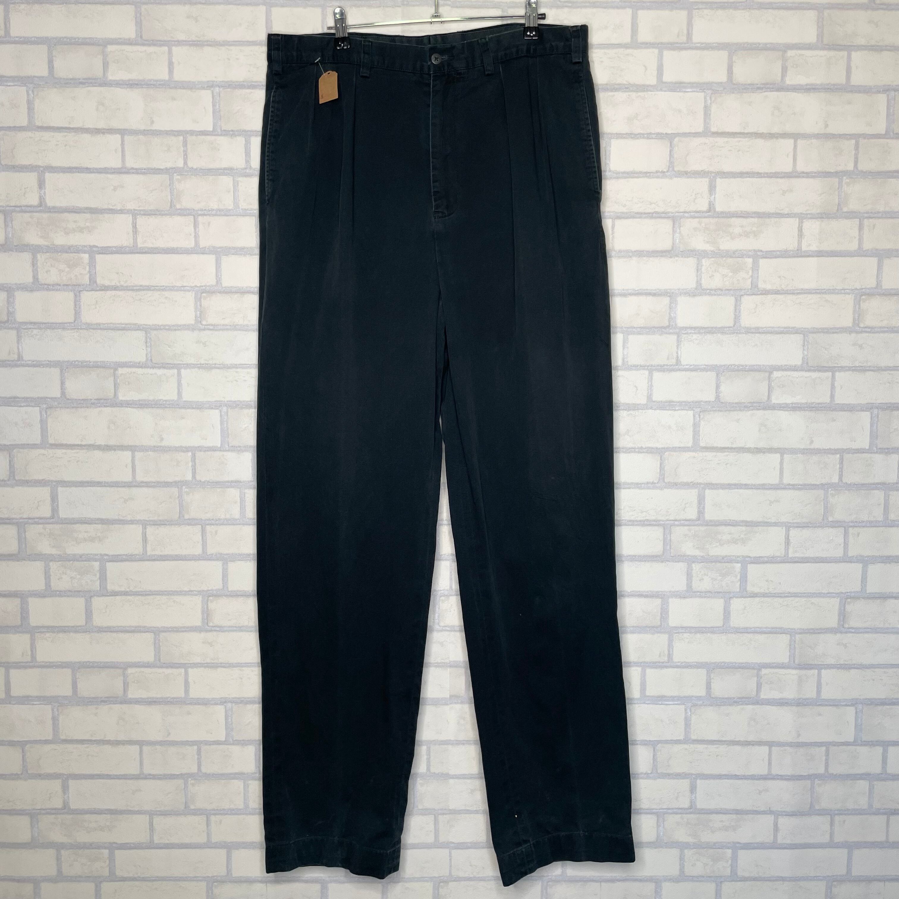Polo By Ralph Lauren コットンパンツ W36×L38 ブラック ポロチノ 