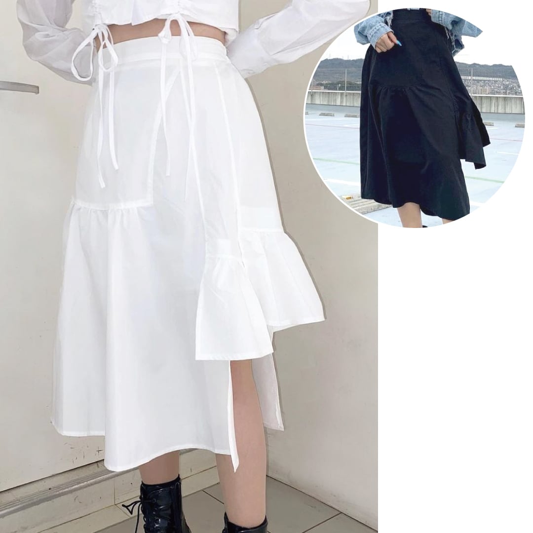 25%OFF】アシメティアードロングスカート | VOLCAN&APHRODITE 公式通販