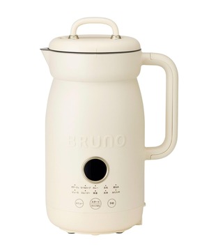 【在庫のみ】BRUNO ブルーノ オートクックポット 1.0L 豆乳 豆乳機 スープ ポタージュ 保温 大容量 自動調理 ほったらかし スープ スムージー 時短 全自動 自動調理ポット 豆乳マシン お粥 カレー 煮込み ジュース 洗いやすい レシピ 母の日 ギフト プレゼント アイボリー ホワイト系 BOE125-IV