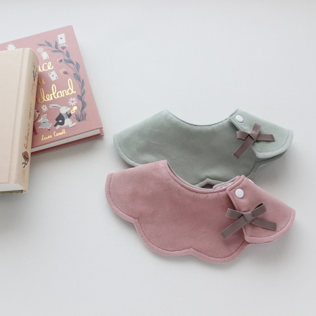 選べる11色!フレンチコーデュロイ 花 リース スタイ 名入れ 刺しゅう